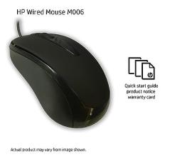 HP USB Optical Wired Mouse M006 - 2U2H5P3 HP USB Optical Wired Mouse M006 - 2U2H5P3