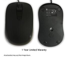 HP USB Optical Wired Mouse M006 - 2U2H5P3 HP USB Optical Wired Mouse M006 - 2U2H5P3