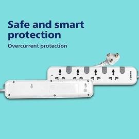 Philips 4UV Individual Power Strip Universal Socket - CHP3441W/94 Philips 4UV Individual Power Strip Universal Socket - CHP3441W/94