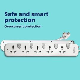 Philips 5UV Individual Power Strip Universal Socket - CHP3451W/94 Philips 5UV Individual Power Strip Universal Socket - CHP3451W/94