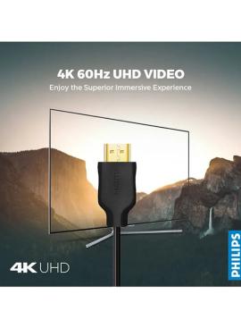 Philips 3meter Hdmi cable 2.0, 4K 60 HZ, 18GBPS, 32AWG - SWV5531/40 Philips 3meter Hdmi cable 2.0, 4K 60 HZ, 18GBPS, 32AWG - SWV5531/40