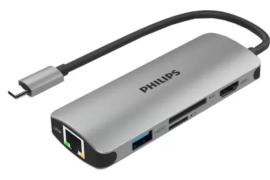 PHILIPS 6 in 1 USB Type C to Ethernet+HDMI 4K + USB A+PD (max 60W) +Micro SD Card - (DLK5526CG/11) PHILIPS 6 in 1 USB Type C to Ethernet+HDMI 4K + USB A+PD (max 60W) +Micro SD Card - (DLK5526CG/11)