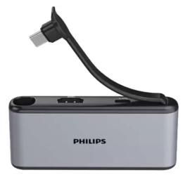 PHILIPS 5 in 1 Type C USB HUB (5-Ports Mini HUB) - DLK5528C/00 PHILIPS 5 in 1 Type C USB HUB (5-Ports Mini HUB) - DLK5528C/00