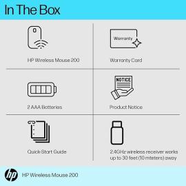 HP 200 USB Wireless Mouse - (X6W31AA) HP 200 USB Wireless Mouse - (X6W31AA)