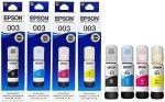 Epson 003 Original Ink Bottle Pack of 4 (Bk/C/Y/M) Epson 003 Original Ink Bottle Pack of 4 (Bk/C/Y/M)