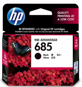 HP 685 Black Original Ink Advantage Cartridge- (CZ121AA)