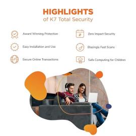 K7 Total Security 1User/1Year Software K7 Total Security 1User/1Year Software