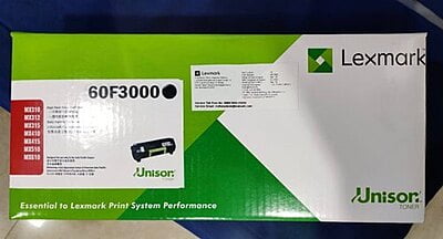 Lexmark 60F3000 Black Toner Cartridge